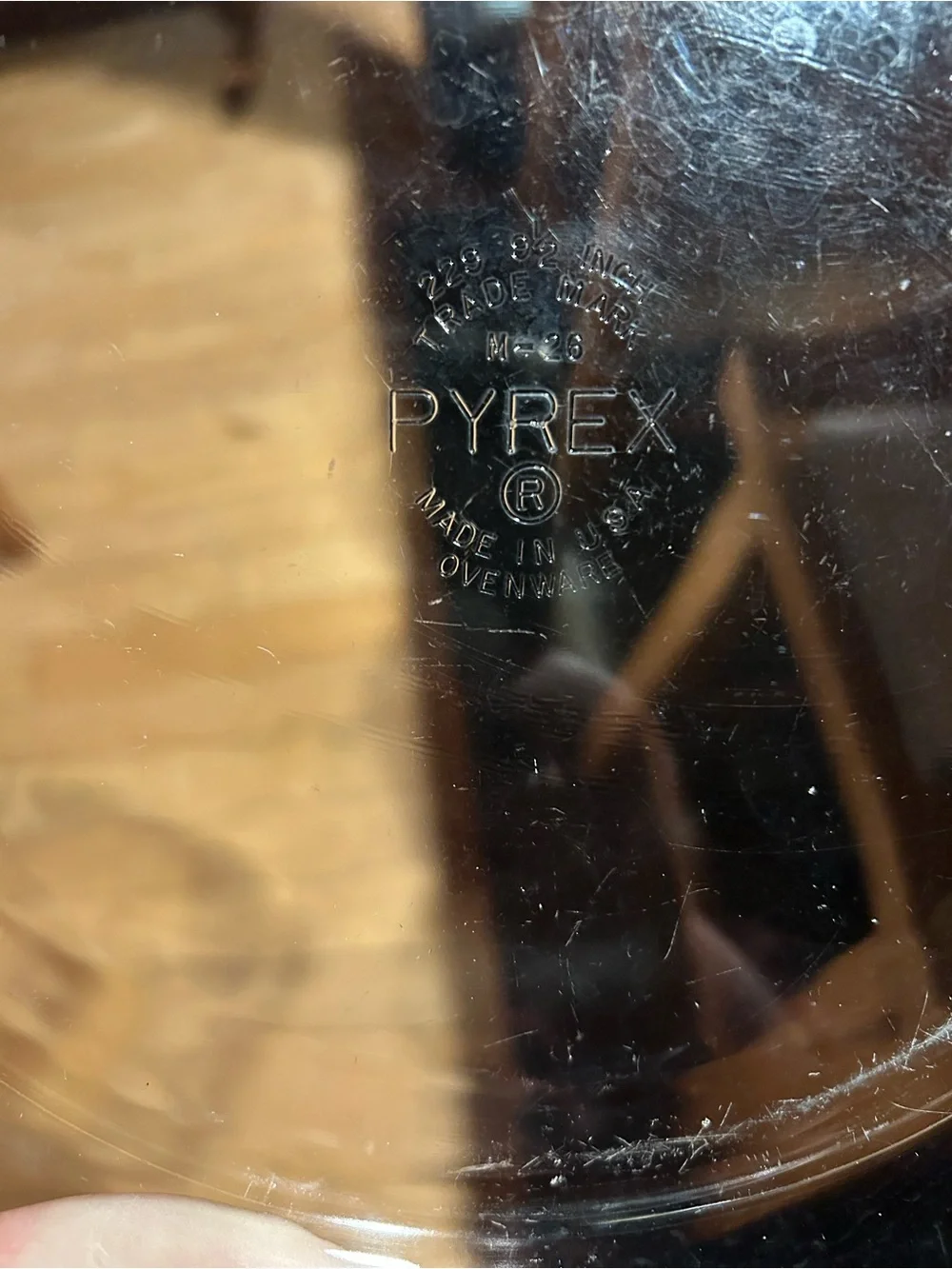 Pyrex TRADE MARK #228 Fluted Edge Clear Glass 9” Set of 2 Vintage Pie Dish Set